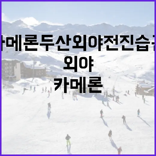 카메론 두산 외야 전진 습관을 이해하고 활용하는 방법 - 요약