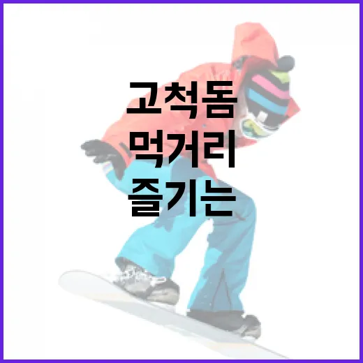 고척돔에서 맛있는 먹거리를 즐기는 방법 - 요약