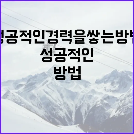 박성한과 함께 성공적인 경력을 쌓는 방법 - 요약