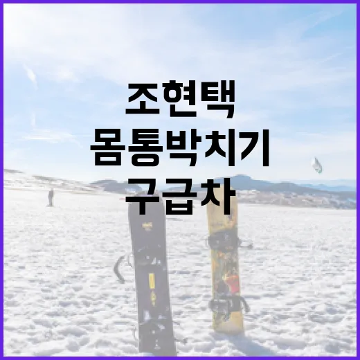조현택의 충격적인 몸통 박치기, 구급차에서 살아남는 방법 - 요약