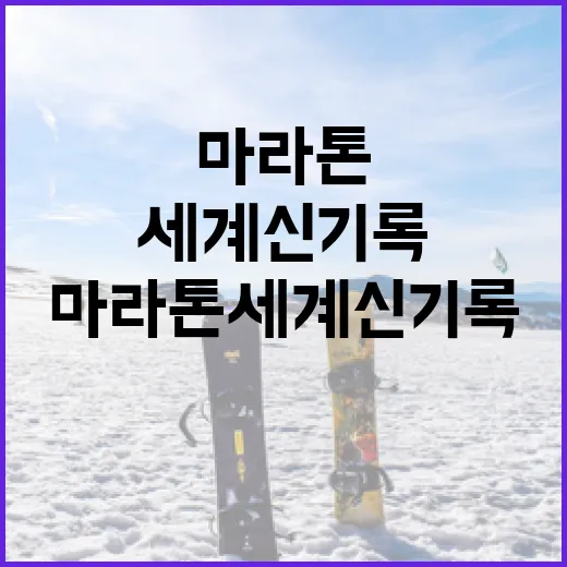 마라톤 세계신기록에 도전하는 방법 - 요약