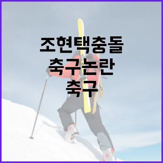 조현택 충돌 사건을 이해하고 축구 논란을 해결하는 방법 - 요약