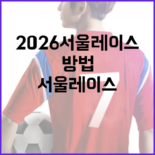 2026 서울레이스를 준비하는 방법 - 요약