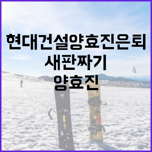 현대건설 양효진 은퇴 후 새판짜기 전략 알아보기 - 요약
