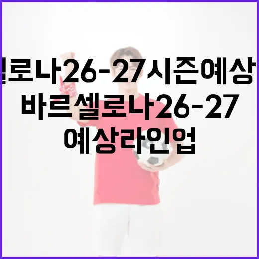 바르셀로나 26-27 시즌 예상 라인업을 알아보는 방법 - 요약