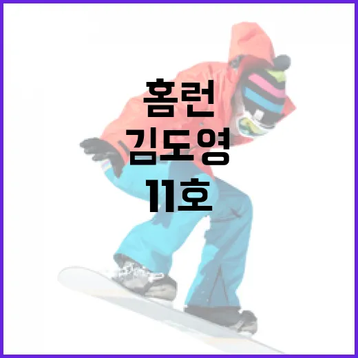 김도영의 11호 홈런 비결과 허리 통증 관리법 - 요약