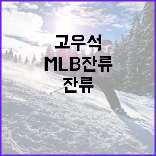 고우석의 MLB 잔류를 위한 성공 전략 - 요약