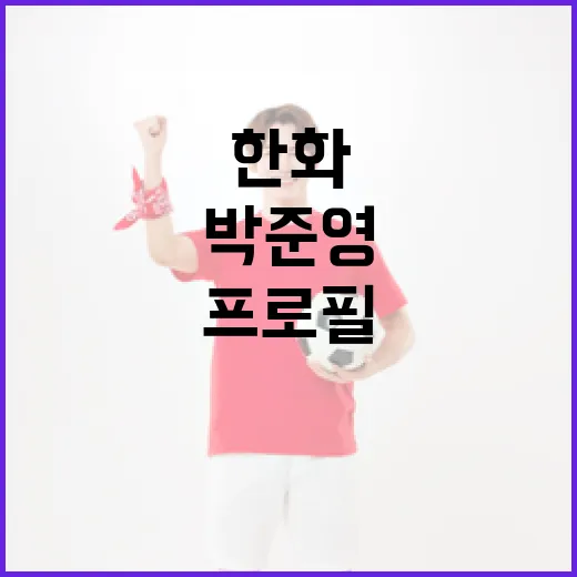 한화 박준영의 프로필과 커리어 이해하기 - 요약