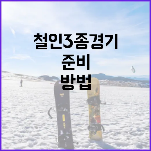 대구 철인3종 경기 준비하는 방법 - 요약