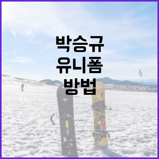 박승규 유니폼을 제대로 선택하는 방법 - 요약