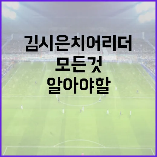 김시은 치어리더에 대해 알아야 할 모든 것 - 요약