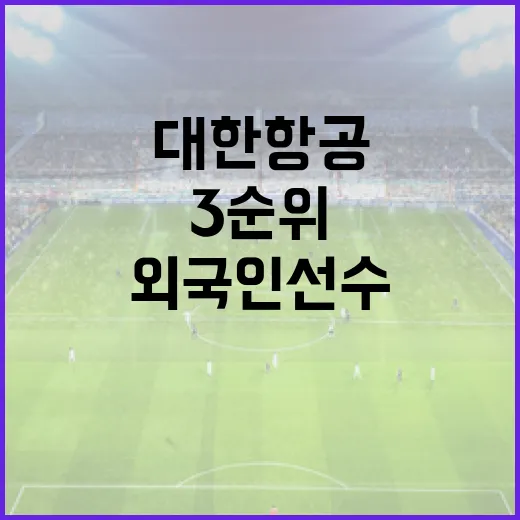 대한항공 외국인 선수 3순위 지명에 대해 알아보는 방법 - 요약