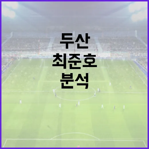 두산 최준호에 대한 모든 것: 그의 이야기와 활약 분석 - 요약