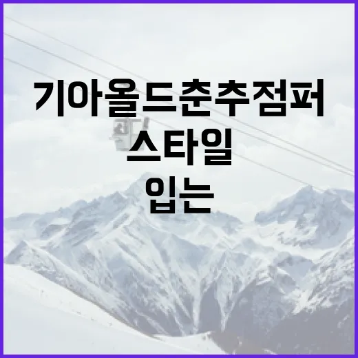 기아 올드 춘추점퍼를 복고 스타일로 멋지게 입는 방법 - 요약