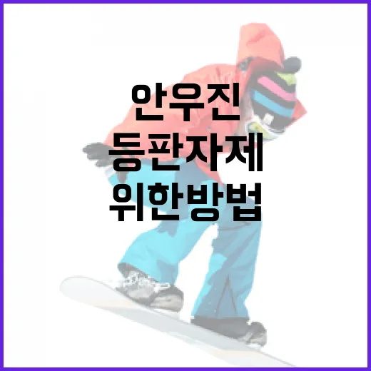 안우진 등판 자제를 위한 방법과 고려사항 - 요약