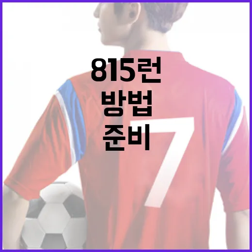 815런을 성공적으로 준비하는 방법 - 요약