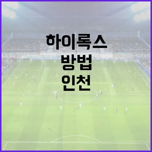 하이록스 인천에서 성공적으로 경쟁하는 방법 - 요약