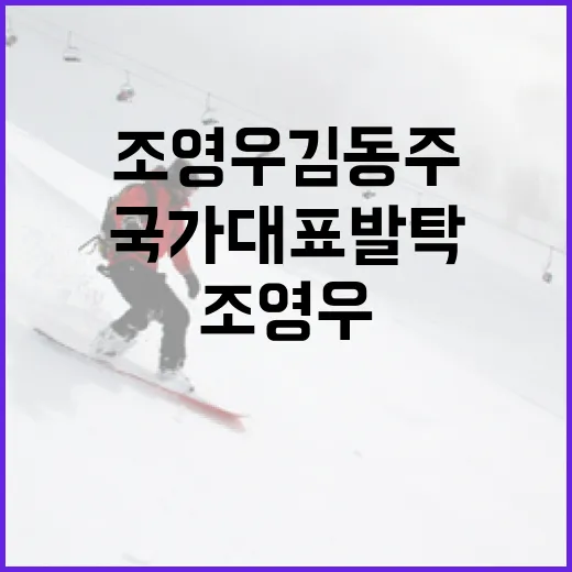 조영우 김동주, 국가대표 발탁을 위한 준비 방법 - 요약