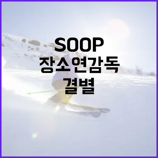 SOOP와 장소연 감독의 결별 소식을 이해하는 방법 - 요약