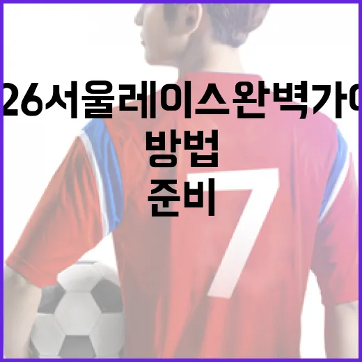 2026 서울레이스 완벽 가이드: 준비부터 즐기는 방법까지 - 요약