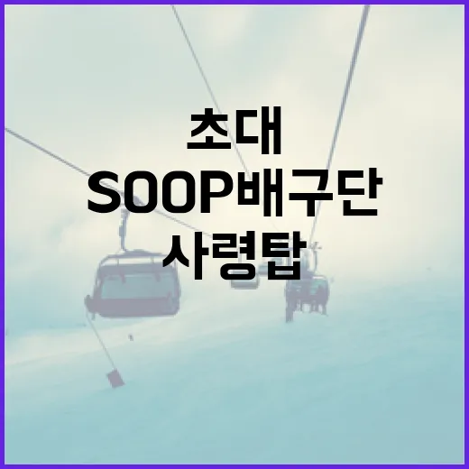 SOOP 배구단 초대 사령탑에 대한 기대와 관심 - 요약