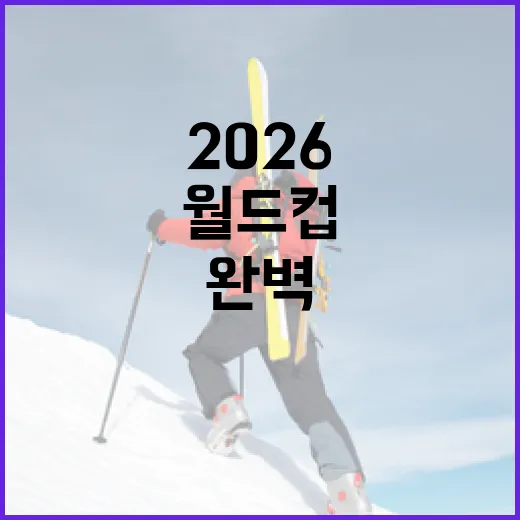2026 월드컵 일정 완벽 가이드: 놓치지 말아야 할 경기들 - 요약