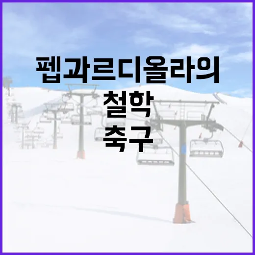 펩 과르디올라의 축구 철학 이해하기 - 요약