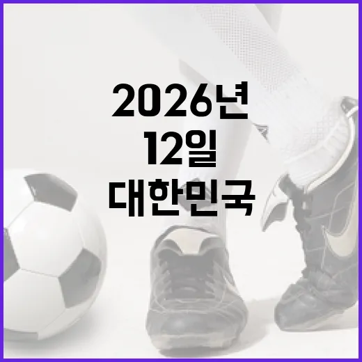 2026년 6월 12일, 대한민국과 체코의 만남: 기대와 전망 - 요약