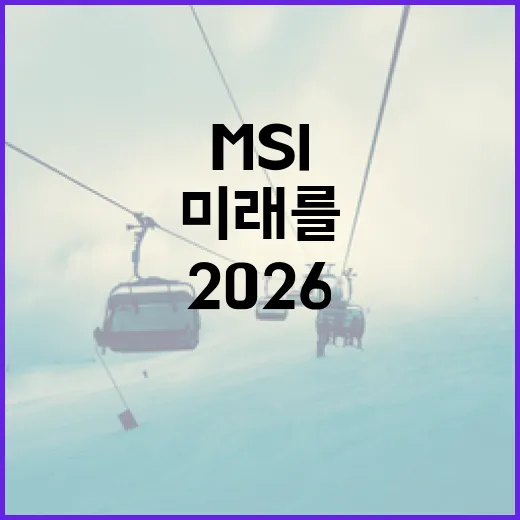 MSI 2026: 혁신의 미래를 준비하는 방법 - 요약