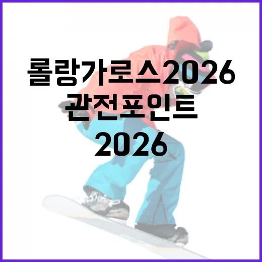 롤랑가로스 2026, 기대되는 이유와 관전 포인트 - 요약