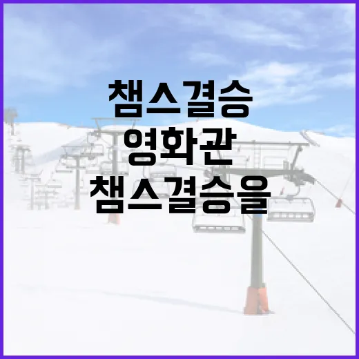 챔스 결승을 영화관에서 즐기는 방법 - 요약