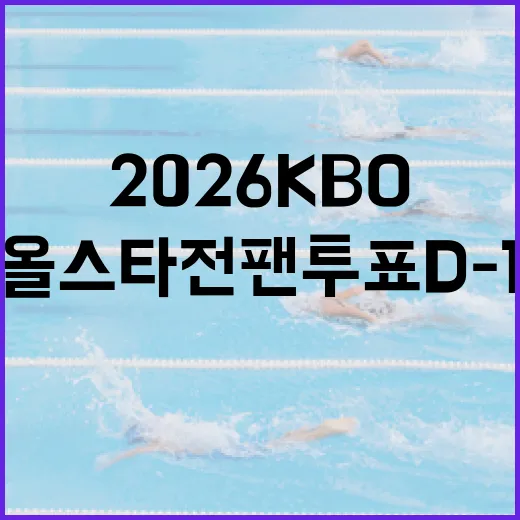 2026 KBO 올스타전 팬투표 D-1: 준비되셨나요? - 요약