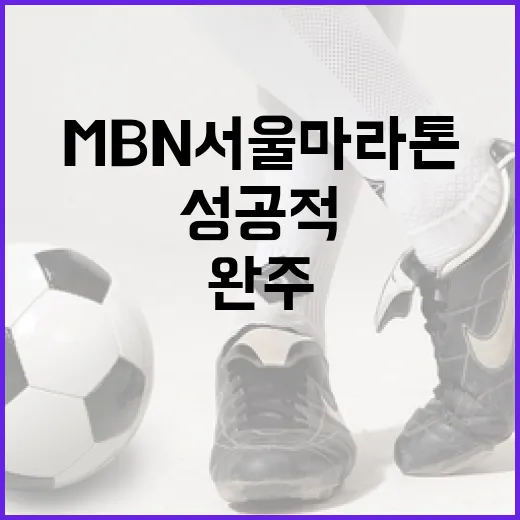 MBN 서울마라톤에서 성공적으로 완주하는 방법 - 요약