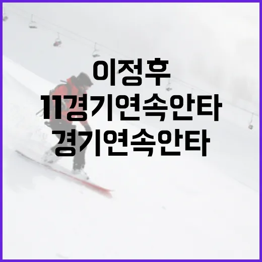 이정후의 11경기 연속 안타 비결 알아보기 - 요약