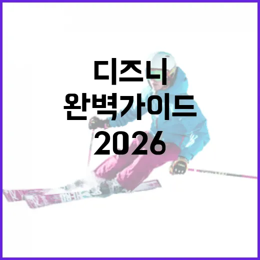디즈니 팬들을 위한 2026 디즈니런 완벽 가이드 - 요약
