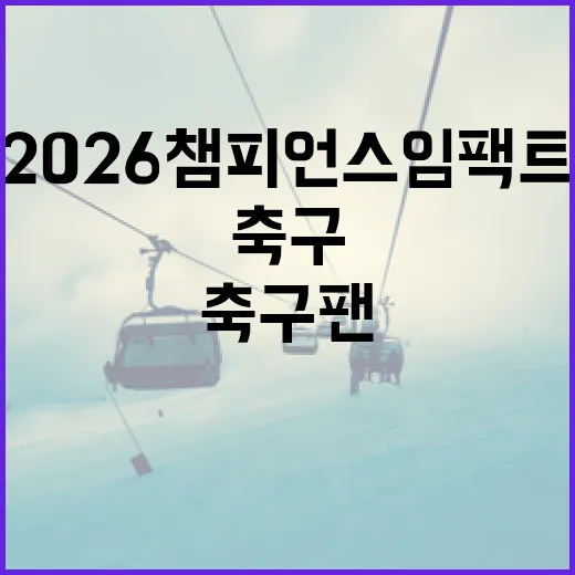 2026 챔피언스 임팩트: 축구 팬들이 주목해야 할 변화 - 요약