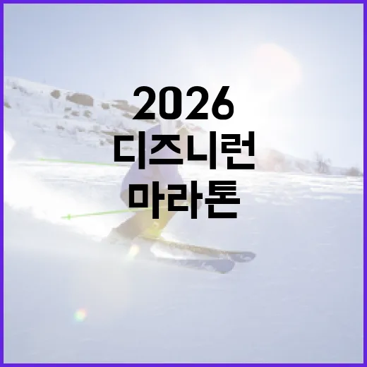 2026 디즈니런 준비하는 방법: 꿈의 마라톤을 위한 체크리스트 - 요약