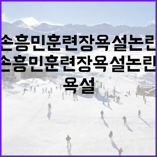 손흥민 훈련장 욕설 논란, 그 진실은? - 요약