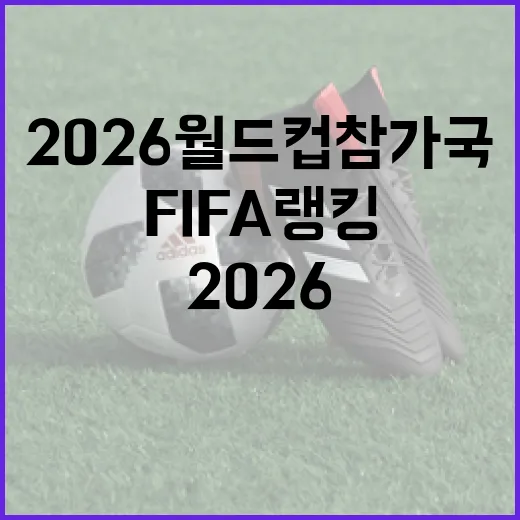 2026 월드컵 참가국의 FIFA 랭킹을 살펴보는 방법 - 요약