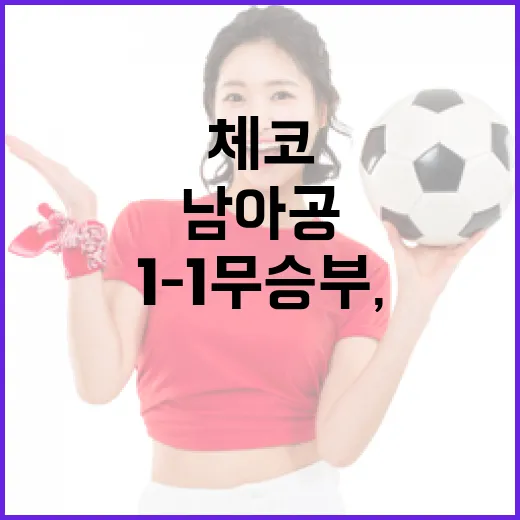 체코와 남아공의 1-1 무승부, 그 의미와 뒷이야기 - 요약