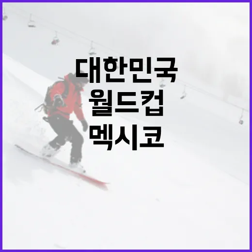 대한민국 멕시코 월드컵에서 빛나는 방법 - 요약