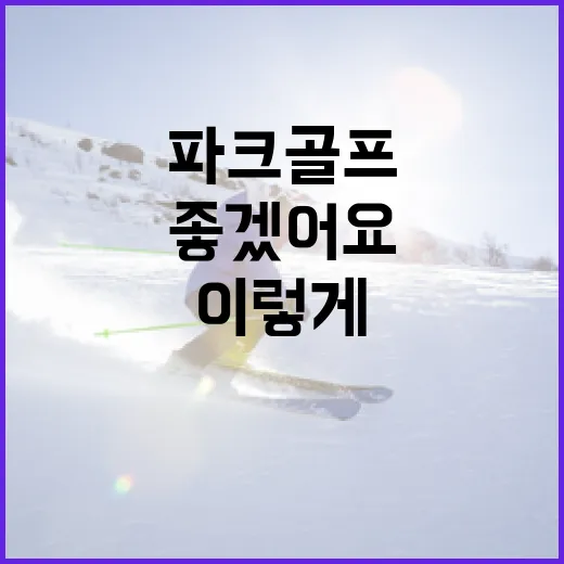 파크골프를 시작하려면 이렇게 하면 좋겠어요 - 요약
