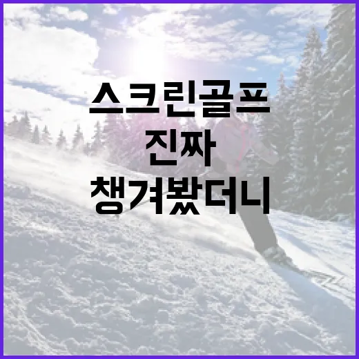 스크린골프 기록을 몇 달 챙겨봤더니 보인 진짜 차이 - 요약