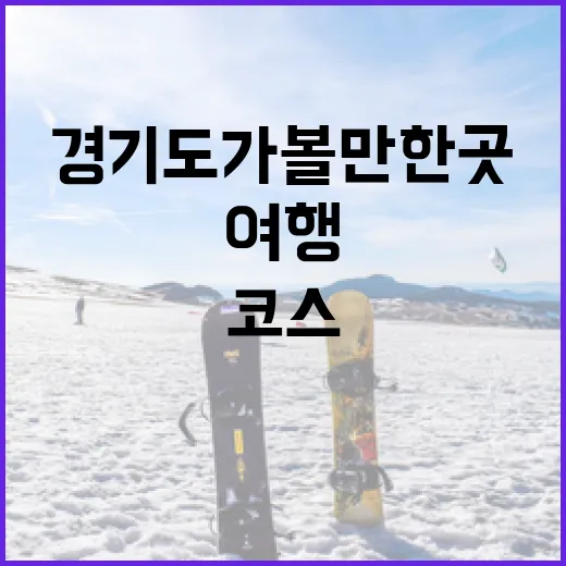 경기도가볼만한곳을 경기장 기준으로 돌아봤더니, 기록이 여행 코스가 됐다 - 요약