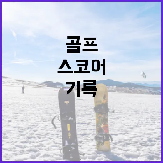 골프 기록을 따라가 봤더니, 스코어카드 뒤에 진짜 흐름이 보였다 - 요약