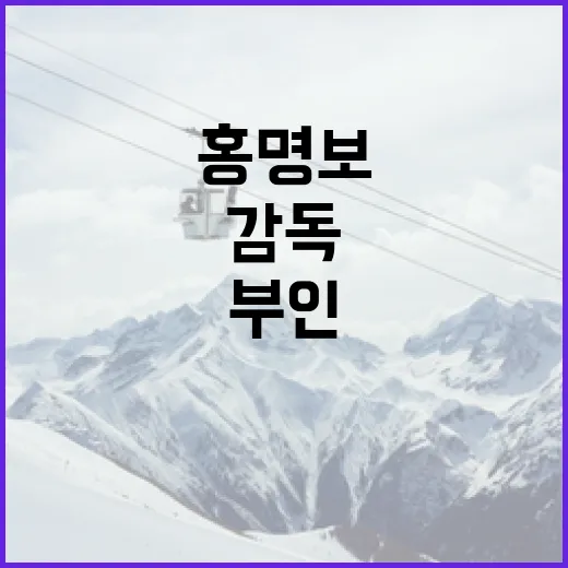 홍명보 부인 이야기를 따라가다 보니, 감독 홍명보의 선택이 조금 다르게 보였다 - 요약