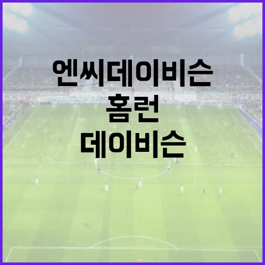엔씨 데이비슨을 기록으로 다시 봤더니, 홈런 숫자보다 더 센 이야기가 있었다 - 요약