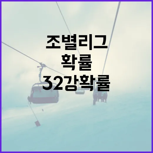 32강 확률을 숫자로 따라가 봤더니 조별리그가 다르게 보였다 - 요약