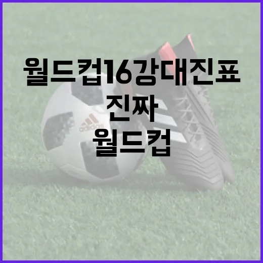 월드컵 16강 대진표를 기록으로 따라가 봤더니 보이는 진짜 변수들 - 요약