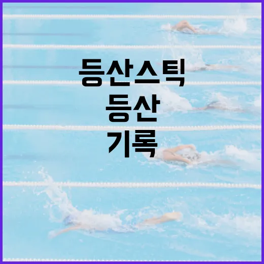 등산스틱 들고 산에 올라봤더니 기록이 먼저 달라졌다 - 요약